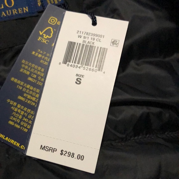 ❗️FINAL❗️ 🆕 POLO RALPH LAUREN Logo Down Waistcoat 🔴🔴 - Picture 6 of 7